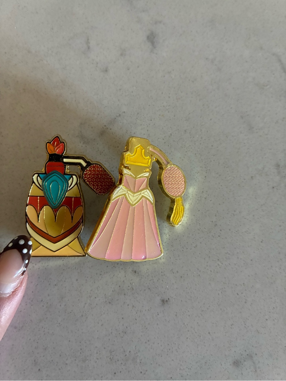 Loungefly Disney X Princess Aurora & Pocahontas Perfume Bottle Enamel Pins 💘